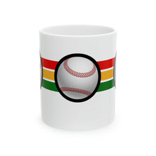 Load image into Gallery viewer, Sports Game No Word Baseball 11oz White Ceramic Beverage Mug Decorative Art