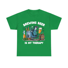 Load image into Gallery viewer, Beer Crafter Beer Brewing is my Therapy Brewing T-Shirt 100% Cotton Classic Fit
