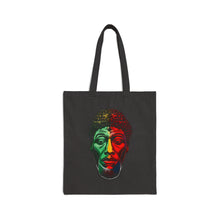 Load image into Gallery viewer, Colors of Africa Warrior King #5 100% Cotton Canvas Tote Bag 15" x 16"