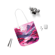 Load image into Gallery viewer, Pink Heart Series #7 Fashion Graphic Print Trendy 100% Polyester Canvas Tote Bag AI Image