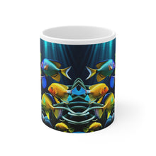 Load image into Gallery viewer, A Menagerie of a colorful Sea-life #2 Mug 11oz mug AI-Generated Artwork