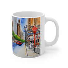 Load image into Gallery viewer, At the Cafe Chicago Magnificent Mile #22 Mug 11oz mug AI-Generated Artwork