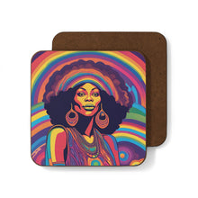 Load image into Gallery viewer, Retro 60's Psychedelic #36 Hardboard Back AI-Enhanced Beverage Coasters