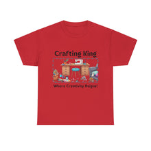 Load image into Gallery viewer, Crafting King: Where Creativity Reigns, Craft Room 100% Cotton Classic T-shirt