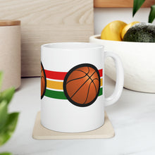 Load image into Gallery viewer, Sports Game No Word Basketball 11oz White Ceramic Beverage Mug Decorative Art