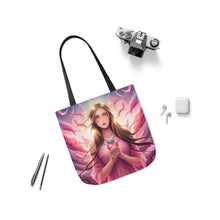 Load image into Gallery viewer, Pink Heart Series #14 Fashion Graphic Print Trendy 100% Polyester Canvas Tote Bag AI Image