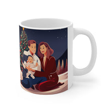 Load image into Gallery viewer, Personalize Parents Baby's First Christmas Ceramic Mug 11oz Design #1 Custom