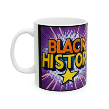 Load image into Gallery viewer, Colors of Africa Pop Art Black History Colorful AI 11oz Coffee Mug Black Background