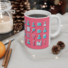 Load image into Gallery viewer, Professional Worker Pink Doctor and Nurse #5 Ceramic 11oz Mug AI-Generated Artwork