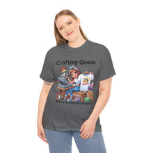 Load image into Gallery viewer, Crafting Queen: Where Creativity Reigns, T-Shirt Designing Heat Press Cotton