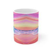 Load image into Gallery viewer, Pastel Sea-life Sunset #17 Ceramic Mug 11oz mug AI-Generated Artwork