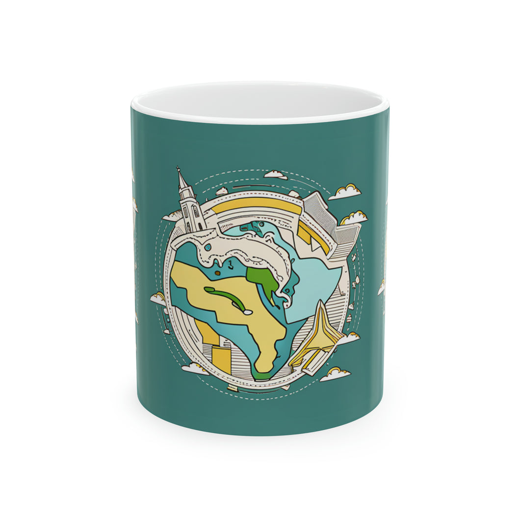 Colors of Africa Continent Map #2 AI 11oz Coffee Mug