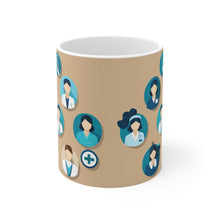 Load image into Gallery viewer, Professional Worker Pink Doctor and Nurse #12 Ceramic 11oz Mug AI-Generated Artwork