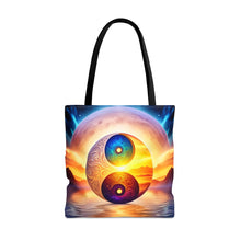 Load image into Gallery viewer, Ying Infinite Beauty Moon Light  Fusion of Colors #3 Tote Bag AI Artwork 100% Polyester