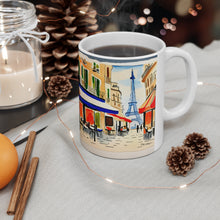 Load image into Gallery viewer, At the Cafe Paris France #1 Mug 11oz mug AI-Generated Artwork
