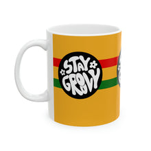 Load image into Gallery viewer, Stay Groovy 11oz Ceramic Beverage Mug Decorative Art
