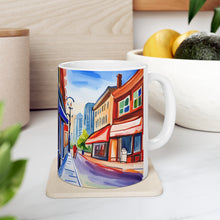 Load image into Gallery viewer, At the Cafe Vancouver British Columbia #34 Mug 11oz mug AI-Generated Artwork