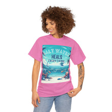 Load image into Gallery viewer, Saltwater Heals Everything Seashells Tropical Beach Saltwater Therapy