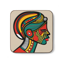 Load image into Gallery viewer, Colorful #14 Colors of Africa Hardboard Back AI-Enhanced Beverage Coasters