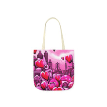 Load image into Gallery viewer, Pink Heart Series #16 Fashion Graphic Print Trendy 100% Polyester Canvas Tote Bag AI Image