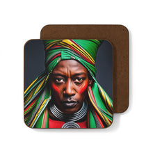 Load image into Gallery viewer, Colorful #9 Colors of Africa Hardboard Back AI-Enhanced Beverage Coasters
