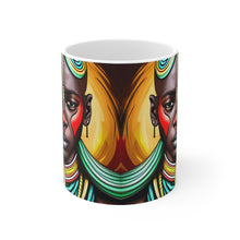 Load image into Gallery viewer, Colors of Africa Warrior King #1 11oz AI Decorative Coffee Mug
