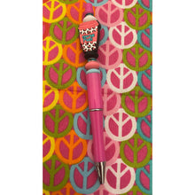 Load image into Gallery viewer, Nurse fuel pink black Custom Handmade Beaded Pen