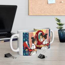 Load image into Gallery viewer, Playing Dress up Just Like Mommie #3 Mug 11oz mug AI-Generated Artwork