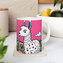 Load image into Gallery viewer, Good Vibes Cute Llama Funny #9 Ceramic 11oz Mug AI-Generated Artwork