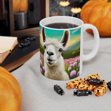 Load image into Gallery viewer, Good Vibes Cute Llama Funny #8 Ceramic 11oz Mug AI-Generated Artwork