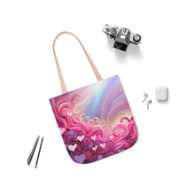 Load image into Gallery viewer, Pink Heart Series #13 Fashion Graphic Print Trendy 100% Polyester Canvas Tote Bag AI Image