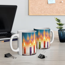 Load image into Gallery viewer, Happy Birthday Candles #11 Ceramic 11oz Mug AI-Generated Artwork