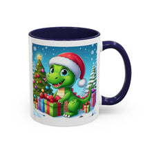 Load image into Gallery viewer, Mug Dinosaur Christmas Santa Hat Holiday Coffee Cup 11, 15oz