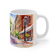 Load image into Gallery viewer, At the Cafe Philadelphia Liberty Bell #47 Mug 11oz mug AI-Generated Artwork