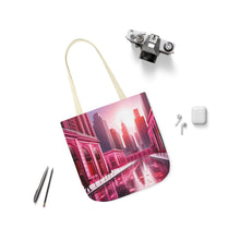 Load image into Gallery viewer, Pink Heart Series #10 Fashion Graphic Print Trendy 100% Polyester Canvas Tote Bag AI Image