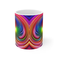 Load image into Gallery viewer, Bright Rainbow Swirls in Motion #7 Mug 11oz mug AI-Generated Artwork