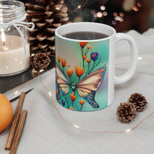 Load image into Gallery viewer, June Opal Birth Month Colors Fairies & Butterflies #2 Mug 11oz mug AI-Generated Artwork