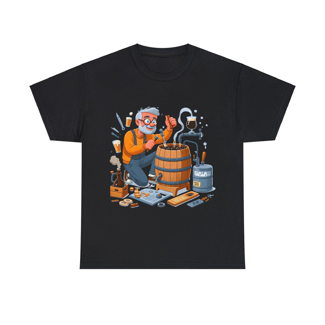 Beer Crafter Grandpa at Beer Keg Brewing T-Shirt 100% Cotton Classic Fit
