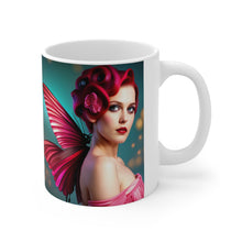 Load image into Gallery viewer, January Birth Month Colors Fairies & Butterflies #4 Mug 11oz mug AI-Generated Artwork