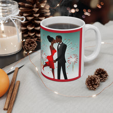 Load image into Gallery viewer, New Year's Celebration Couple Ceramic Mug 11oz Design #1