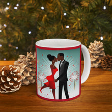 Load image into Gallery viewer, New Year's Celebration Couple Ceramic Mug 11oz Design #1