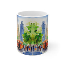 Load image into Gallery viewer, At the Cafe Chicago Magnificent Mile #23 Mug 11oz mug AI-Generated Artwork