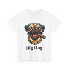 Load image into Gallery viewer, Big Dig Pug Shirt, The Dog Life Pug Cigar Gold Chain Unisex Crewneck T-Shirt