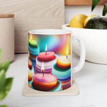Load image into Gallery viewer, Happy Birthday Candles #7 Ceramic 11oz Mug AI-Generated Artwork