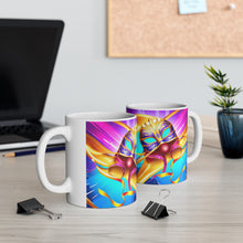 Load image into Gallery viewer, Mardi Gras Mask Ribbon #4 Mug AI-Generated Artwork 11oz mug