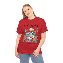 Load image into Gallery viewer, Crafting King: Where Creativity Reigns, Grandpa T-Shirt Designing Cotton Classic
