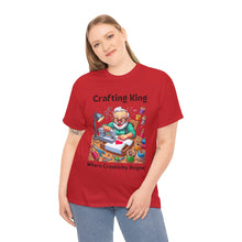 Load image into Gallery viewer, Crafting King: Where Creativity Reigns, Grandpa T-Shirt Designing Cotton Classic