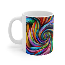 Load image into Gallery viewer, Fusion of Bright Feathers in Motion #1 Mug 11oz mug AI-Generated Artwork
