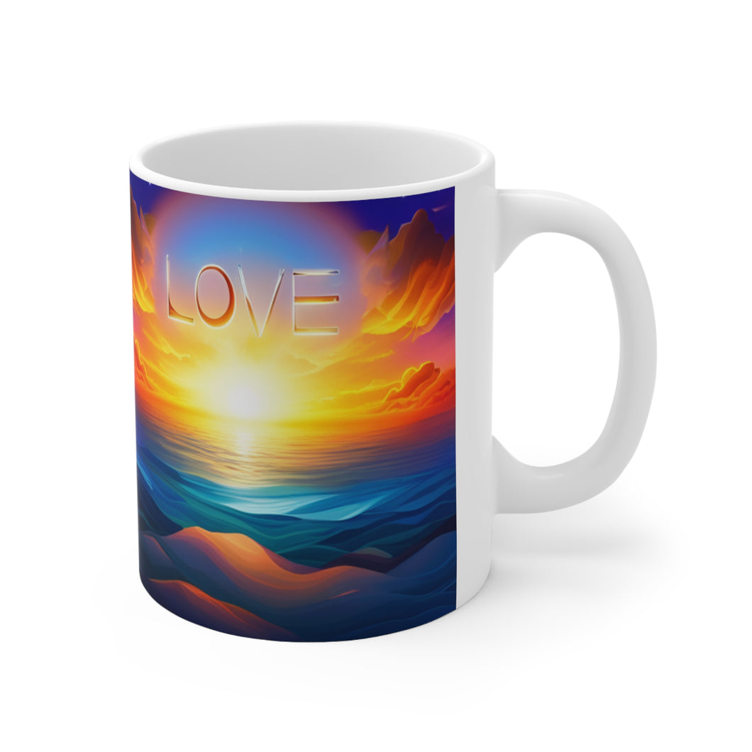 There is Love in the Universe #4 Ceramic Mug 11oz AI Generated Artwork