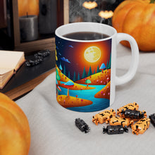 Load image into Gallery viewer, Lunar Moon Mushroom Planet Fantasy Art #2 Ceramic Mug 11oz
